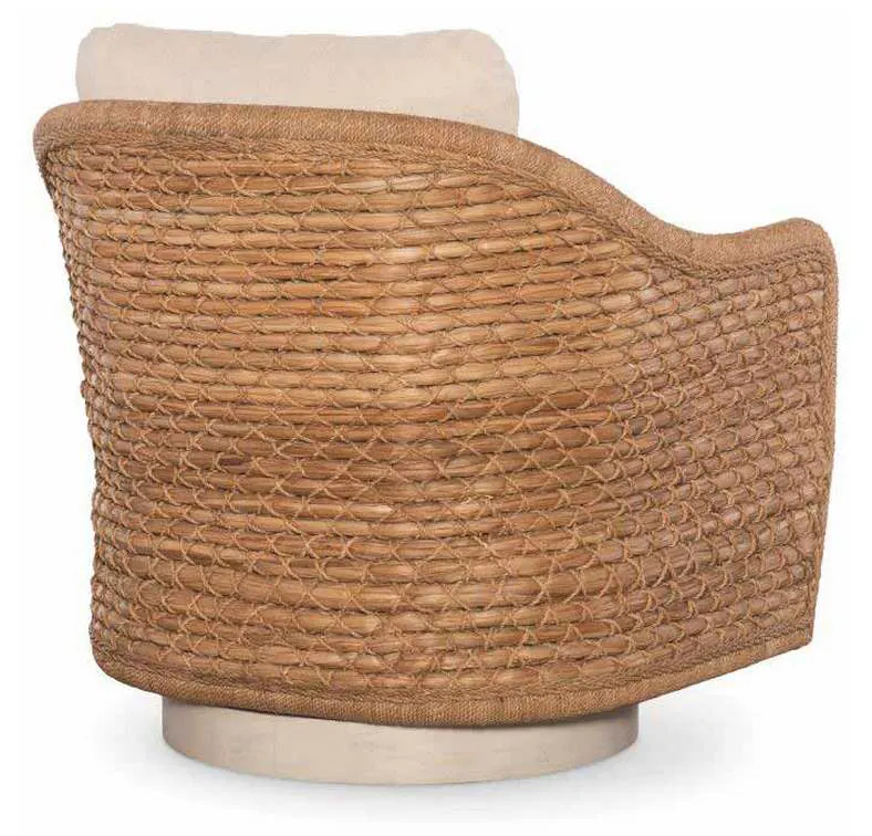 Century CT2105-NT-FL Pompano Swivel Lounge Chair Natural Flax Century CT2105-NT-FL Pompano Swivel Lounge Chair Natural Flax