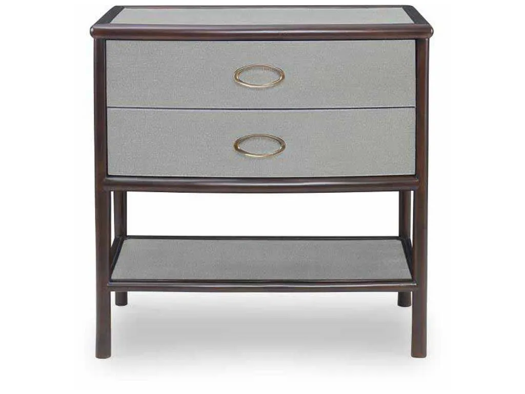 Century CT3006-DG Canvas Nightstand Dove Grey