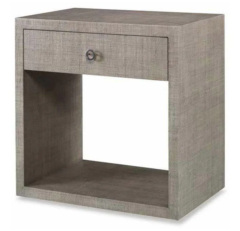 Century CT5014-FG Curate Charleston Large Nightstand with Glass French Grey Century CT5014-FG Curate Charleston Large Nightstand with Glass French Grey