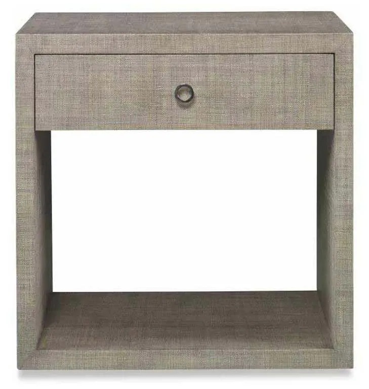Century CT5014-FG Curate Charleston Large Nightstand with Glass French Grey Century CT5014-FG Curate Charleston Large Nightstand with Glass French Grey