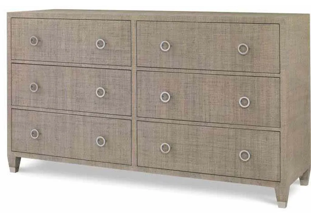 Century Furniture CT5021-FG Charleston 6 Drawer Dresser with Glass French Grey Century Furniture CT5021-FG Charleston 6 Drawer Dresser with Glass French Grey