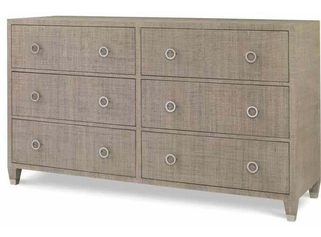 Century Furniture CT5021-FG Charleston 6 Drawer Dresser with Glass French Grey Century Furniture CT5021-FG Charleston 6 Drawer Dresser with Glass French Grey