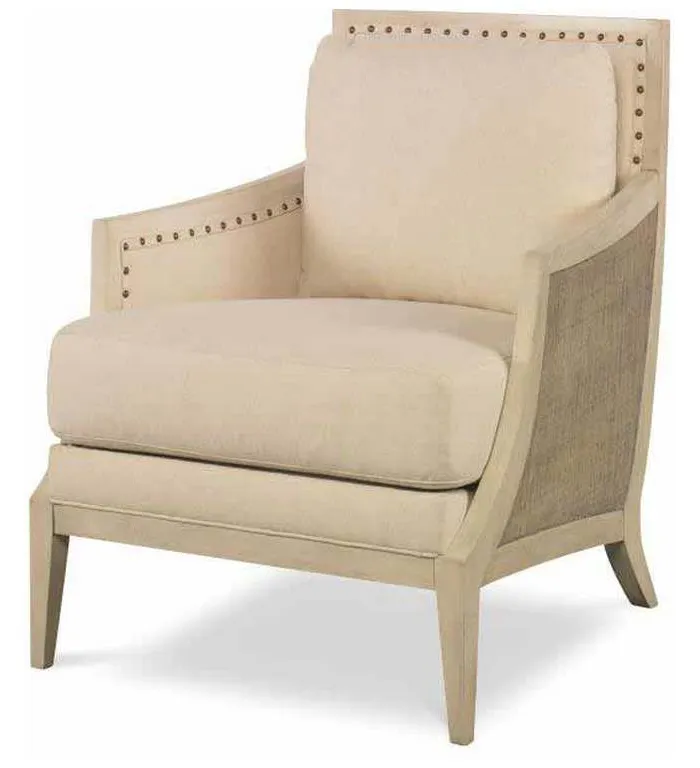 Century CT5037-FG-PN-FL Chesapeake Lounge Chair French Grey Pn Flax Century CT5037-FG-PN-FL Chesapeake Lounge Chair French Grey Pn Flax