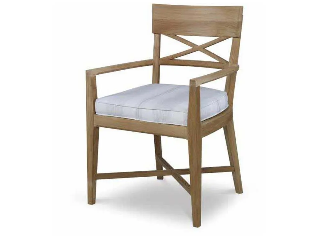 Century D43-52-PAD West Bay Teak Dining Arm Chair Pad
