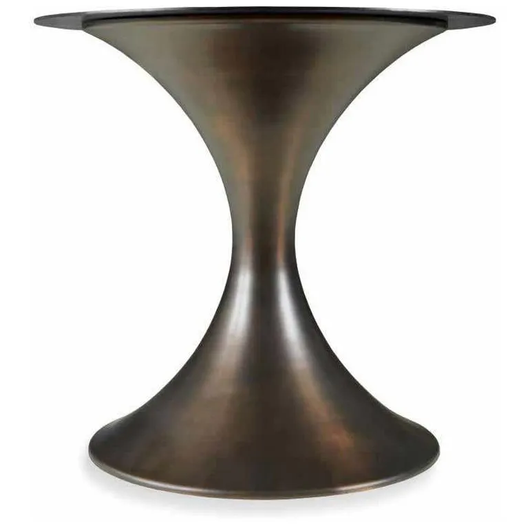 Century CRA-840B Details Live Edge Dining Table Base For Wood Top Oiled Bronze Hourglass Century CRA-840B Details Live Edge Dining Table Base For Wood Top Oiled Bronze Hourglass