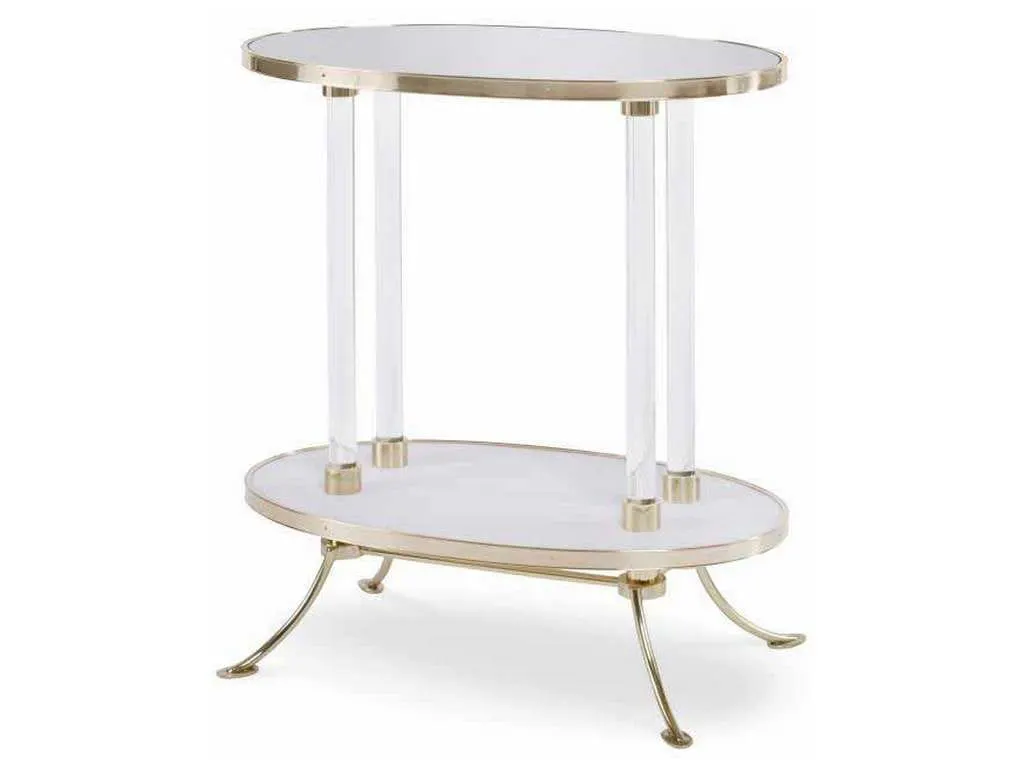 Century I39-626 Juliet Cigarette Table With Plain Mirror