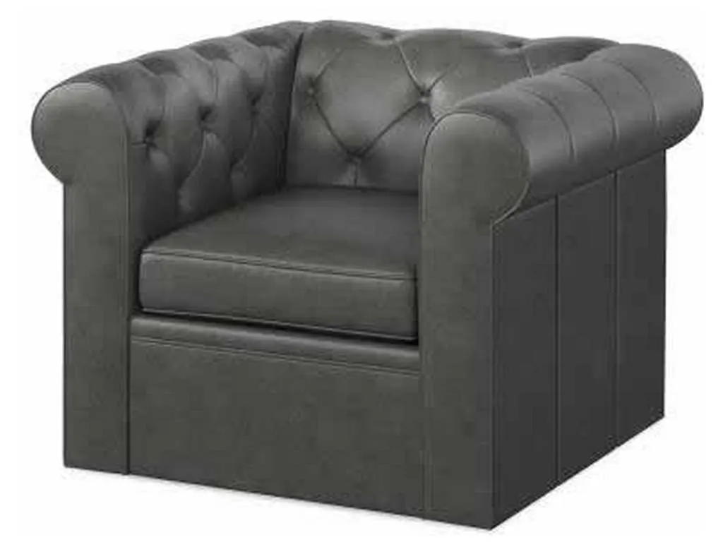 Century LR-7701-8 Chesterfield Swivel Chair