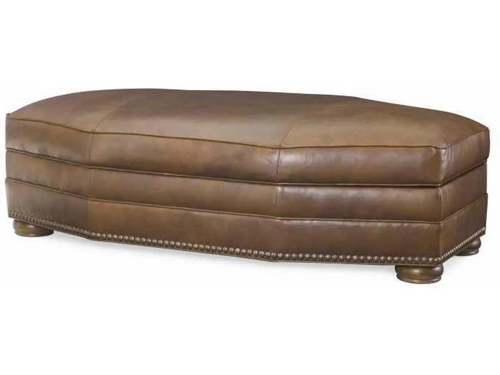 Century LR-7600-13 Leatherstone Wedge Storage Ottoman