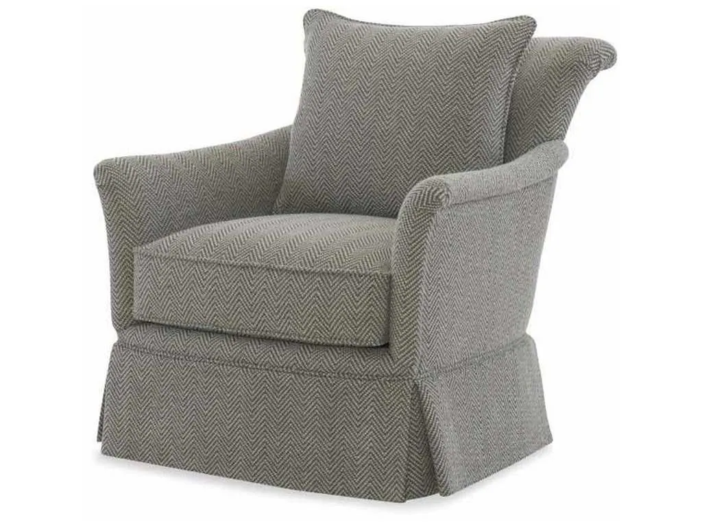 Century Furniture LTD7131-8SK Pratt Skirted Swivel Chair