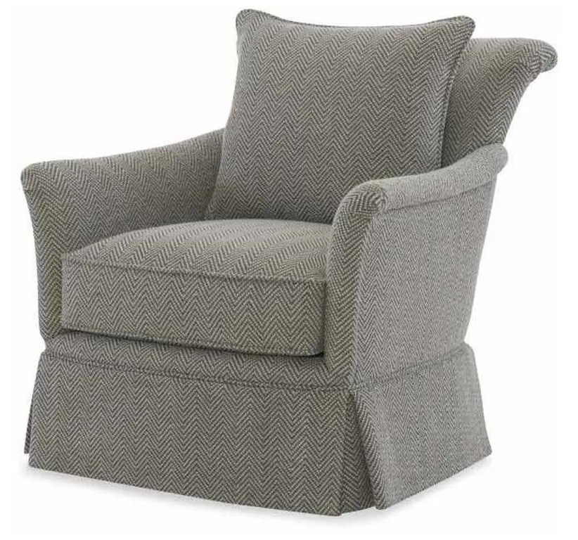 Century Furniture LTD7131-8SK Pratt Skirted Swivel Chair Century Furniture LTD7131-8SK Pratt Skirted Swivel Chair