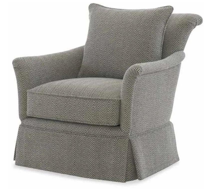 Century Furniture LTD7131-8SK Pratt Skirted Swivel Chair Century Furniture LTD7131-8SK Pratt Skirted Swivel Chair