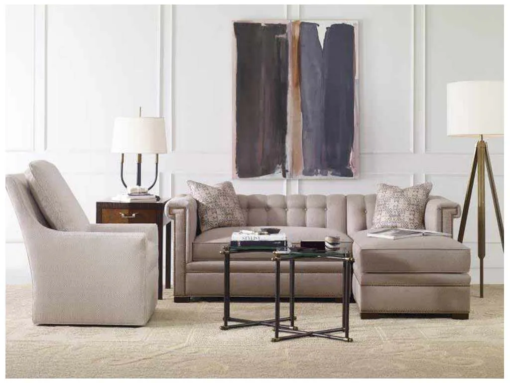 Century Furniture LTD7700-91 Modern Chesterfield Raf Chaise Century Furniture LTD7700-91 Modern Chesterfield Raf Chaise