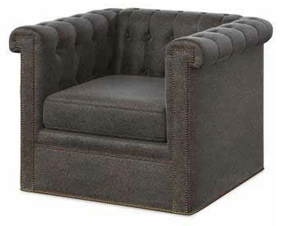 Century Furniture LTD7700-8 Modern Chesterfield Swivel Chair Century Furniture LTD7700-8 Modern Chesterfield Swivel Chair