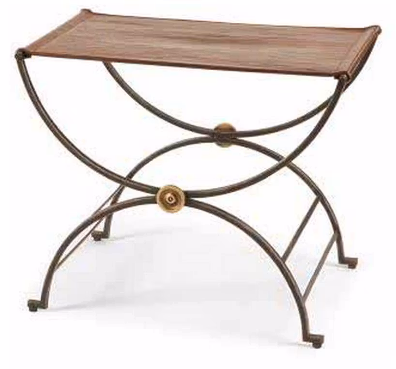 Century MN2116 Monarch Niles Bench With Leather Seat Century MN2116 Monarch Niles Bench With Leather Seat