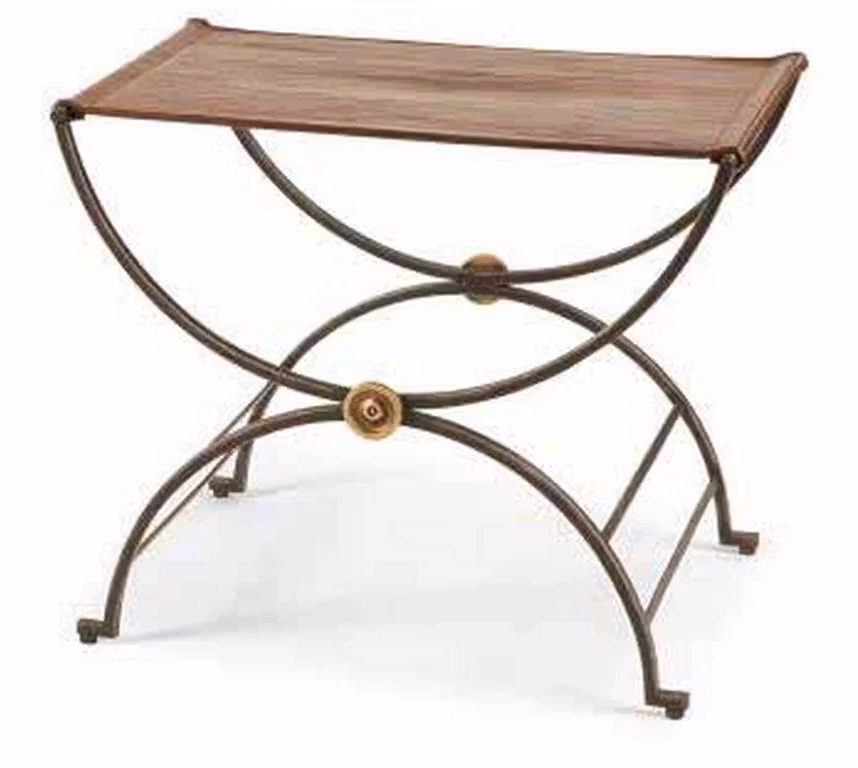 Century MN2116 Monarch Niles Bench With Leather Seat Century MN2116 Monarch Niles Bench With Leather Seat