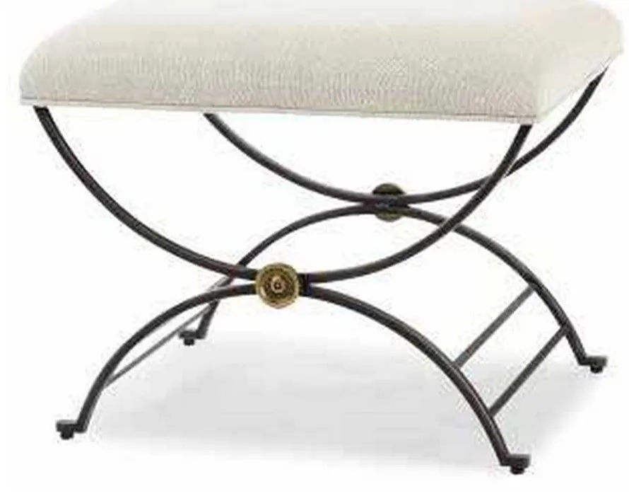 Century MN2117 Niles Bench With Fabric Seat Century MN2117 Niles Bench With Fabric Seat