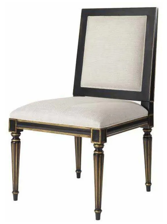 Century Furniture MN5364S Barrington Side Chair Black Gold Century Furniture MN5364S Barrington Side Chair Black Gold