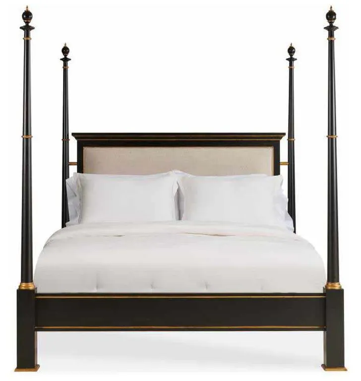 Century MN5490K Barrington Poster Bed With Uph Headboard King Century MN5490K Barrington Poster Bed With Uph Headboard King
