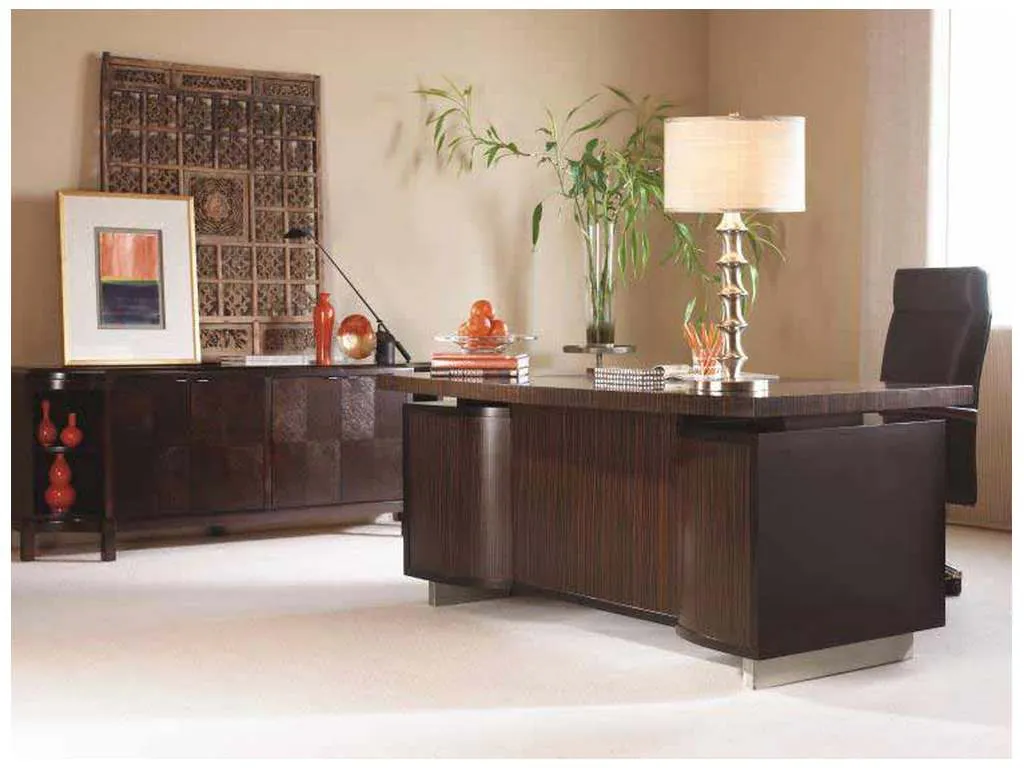 Century N3E-701-1 Seven Drawer Desk with Black Leather Top Century N3E-701-1 Seven Drawer Desk with Black Leather Top