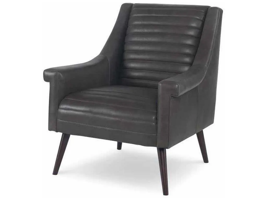 Century PLR-10201-COAL Leather Chair