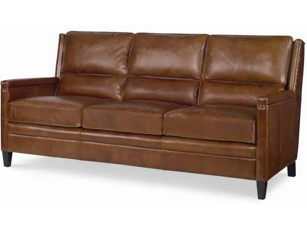 Century PLR-1302-RUSSETT Leather Sofa