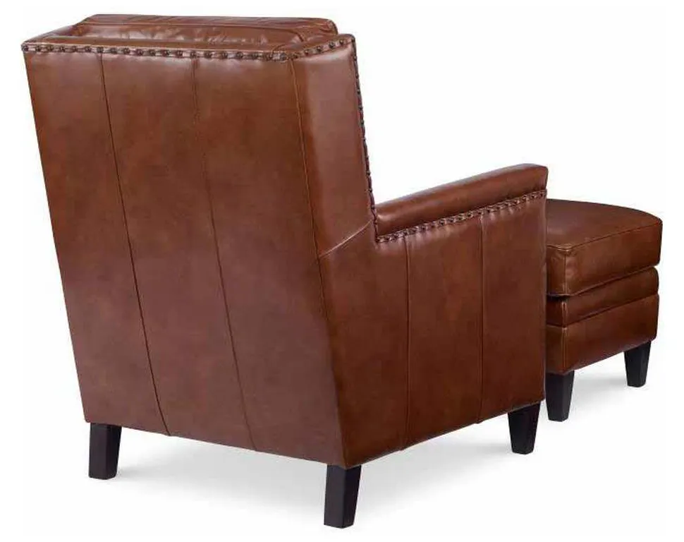 Century PLR-13CO-RUSSETT Leather Chair and Leather Ottoman Century PLR-13CO-RUSSETT Leather Chair and Leather Ottoman