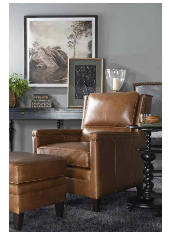 Century PLR-1301-RUSSETT Leather Chair Century PLR-1301-RUSSETT Leather Chair