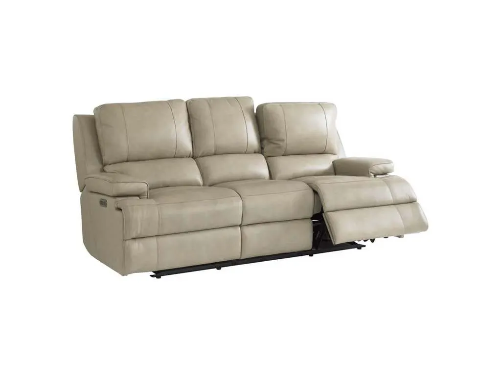 Club Level By Bassett 3729-P62F Parsons Double Reclining Sofa With Power