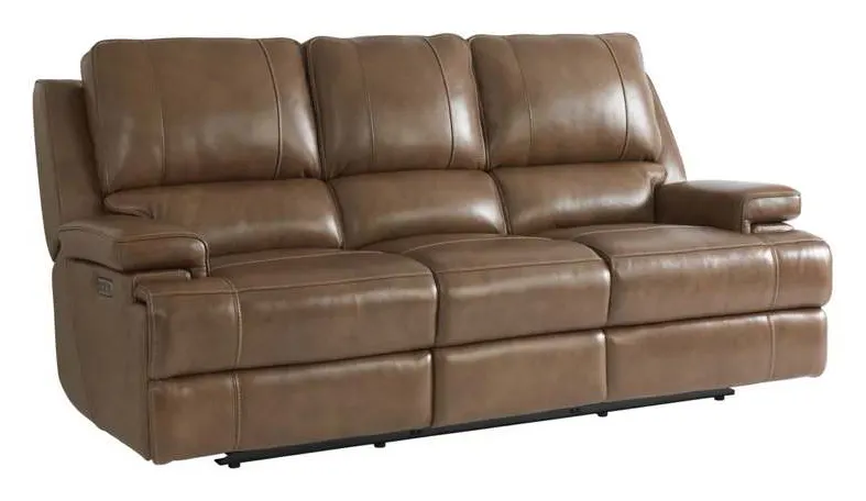 Club Level By Bassett 3729-P62U Parsons Double Reclining Sofa With Power Club Level By Bassett 3729-P62U Parsons Double Reclining Sofa With Power