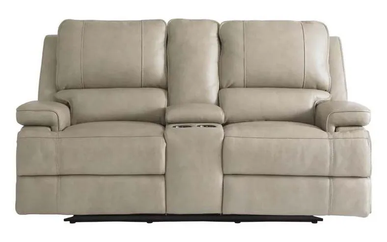 Club Level By Bassett 3729-PC42F Parsons Double Reclining Console Loveseat