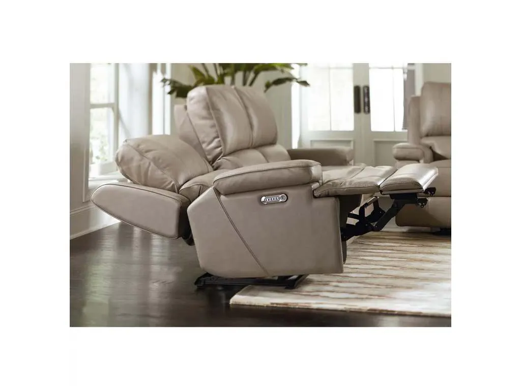 Club Level By Bassett 3729-PC42F Parsons Double Reclining Console Loveseat