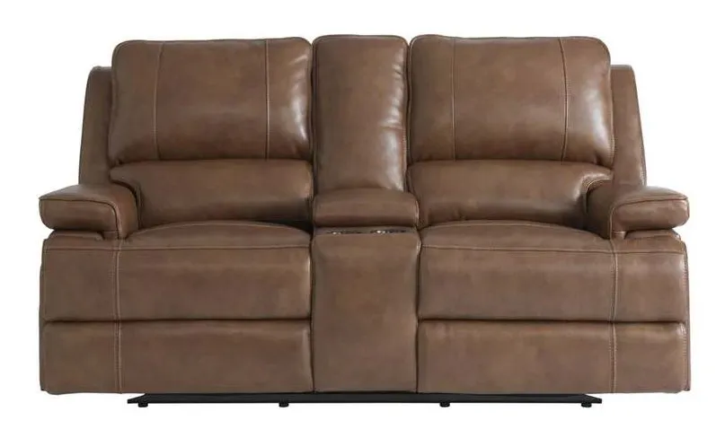 Club Level By Bassett 3729-PC42U Parsons Double Reclining Console Loveseat