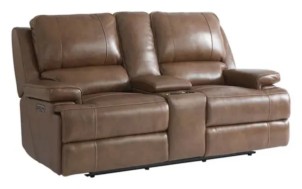 Club Level By Bassett 3729-PC42U Parsons Double Reclining Console Loveseat Club Level By Bassett 3729-PC42U Parsons Double Reclining Console Loveseat