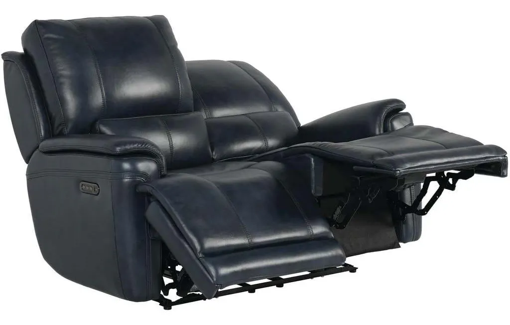 Club Level By Bassett 3749-P42N Burlington Power Motion Loveseat in Navy Leather Club Level By Bassett 3749-P42N Burlington Power Motion Loveseat in Navy Leather