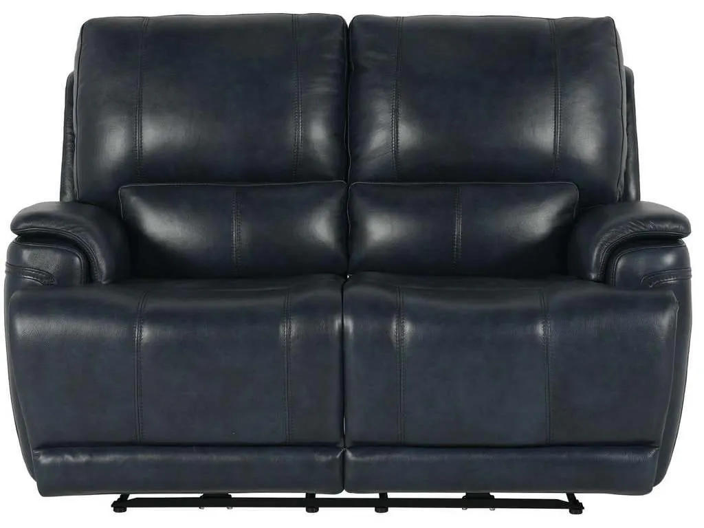Club Level By Bassett 3749-P42N Burlington Power Motion Loveseat in Navy Leather Club Level By Bassett 3749-P42N Burlington Power Motion Loveseat in Navy Leather