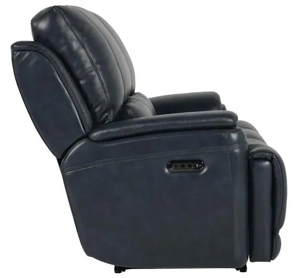 Club Level By Bassett 3749-P42N Burlington Power Motion Loveseat in Navy Leather Club Level By Bassett 3749-P42N Burlington Power Motion Loveseat in Navy Leather
