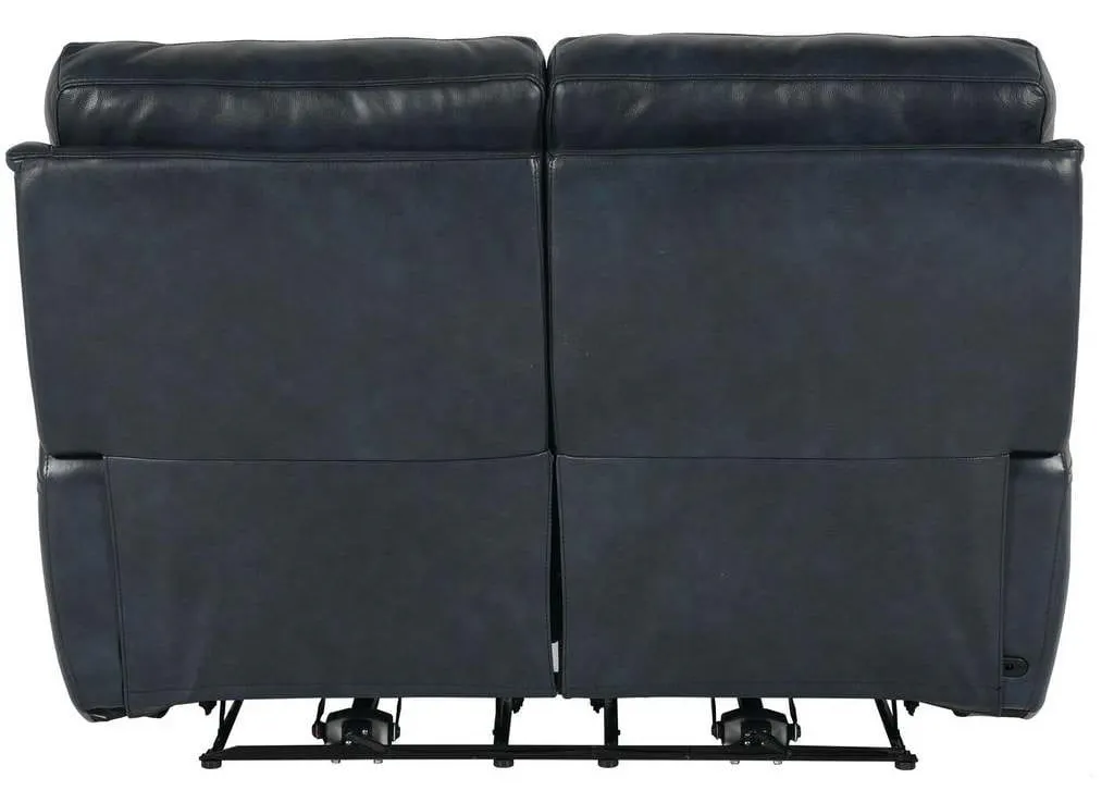 Club Level By Bassett 3749-P42N Burlington Power Motion Loveseat in Navy Leather Club Level By Bassett 3749-P42N Burlington Power Motion Loveseat in Navy Leather