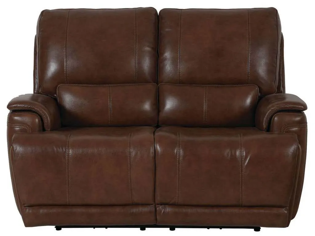 Club Level By Bassett 3749-P42U Burlington Power Motion Loveseat in Umber Leather Club Level By Bassett 3749-P42U Burlington Power Motion Loveseat in Umber Leather