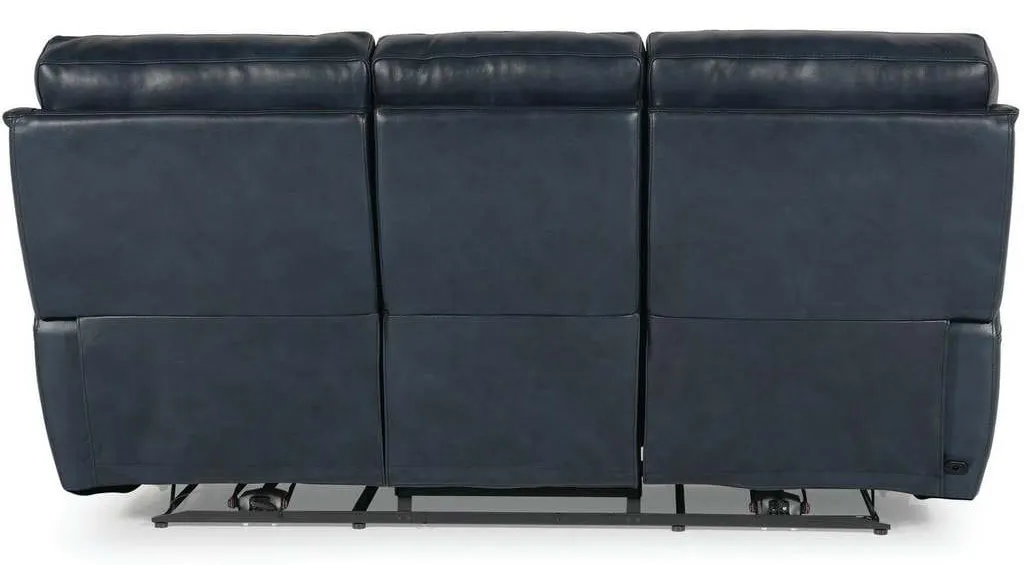 Club Level By Bassett 3749-P62N Burlington Power Motion Sofa in Navy Leather Club Level By Bassett 3749-P62N Burlington Power Motion Sofa in Navy Leather
