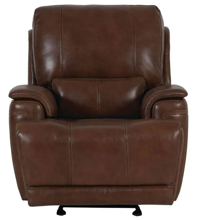 Club Level By Bassett 3749-P9U Burlington Power Glider Recliner in Umber Leather Club Level By Bassett 3749-P9U Burlington Power Glider Recliner in Umber Leather