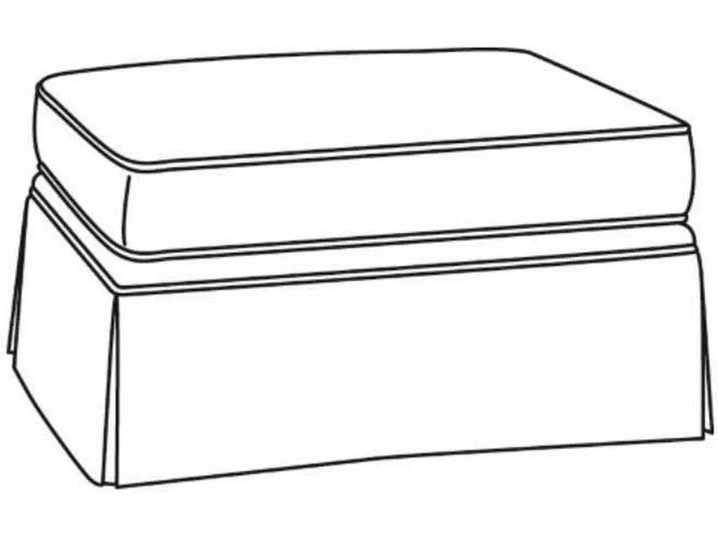 CR Laine 24  Skirted Ottoman