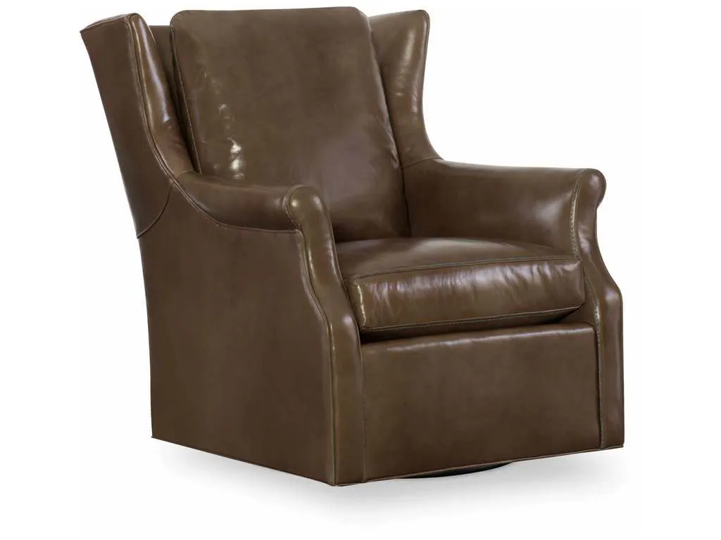 CR Laine L4125-05SG  Herringer Leather Swivel Glider