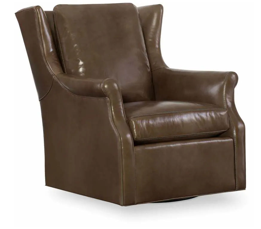 CR Laine L4125-05SW Herringer Leather Swivel Chair CR Laine L4125-05SW Herringer Leather Swivel Chair