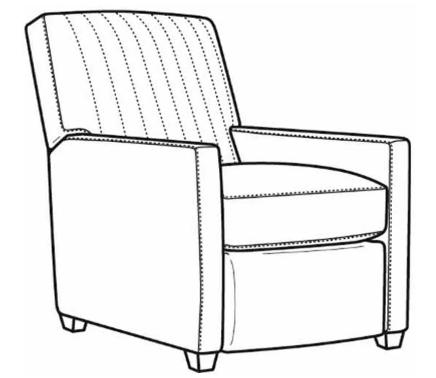 CR Laine 1775-05CHMR Malcom Manual Chnl Bk Recliner CR Laine 1775-05CHMR Malcom Manual Chnl Bk Recliner