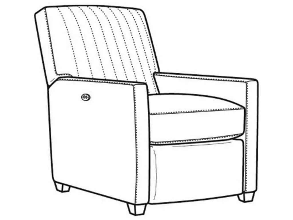CR Laine 1775-05CHPR  Malcom Power Chnl Bk Recliner