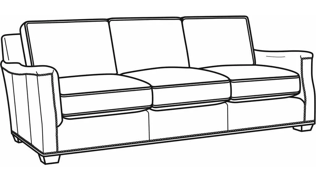 CR Laine L1190-01 Brandon Leather Long Sofa CR Laine L1190-01 Brandon Leather Long Sofa