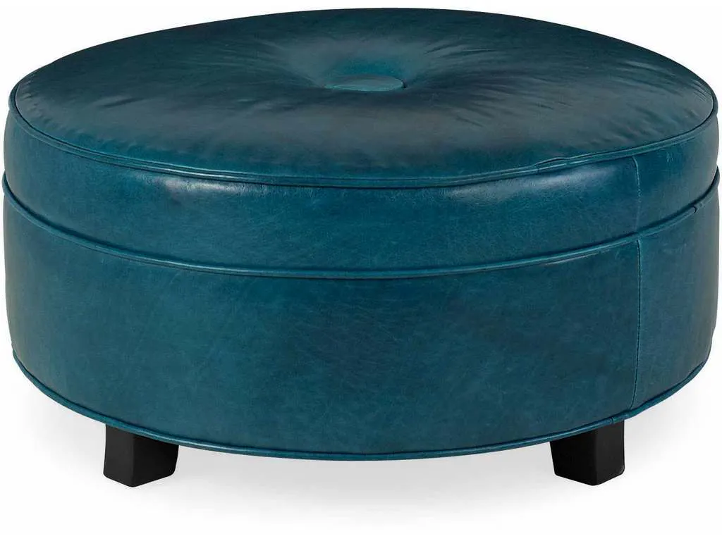 CR Laine L6038 Pendelton Large Round Leather Ottoman CR Laine L6038 Pendelton Large Round Leather Ottoman