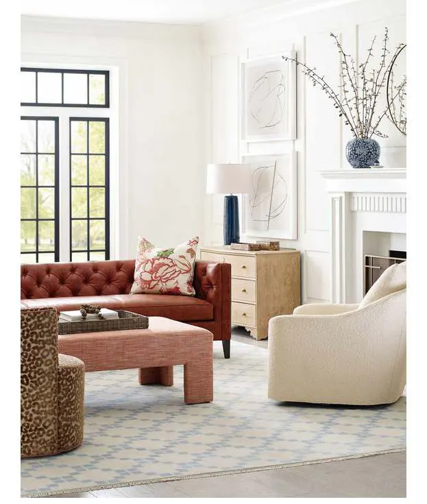 CR Laine 2707-17 Margot Round Ottoman CR Laine 2707-17 Margot Round Ottoman