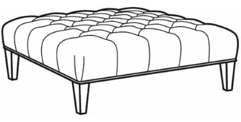 CR Laine 78-07 Nina Large Square Ottoman CR Laine 78-07 Nina Large Square Ottoman