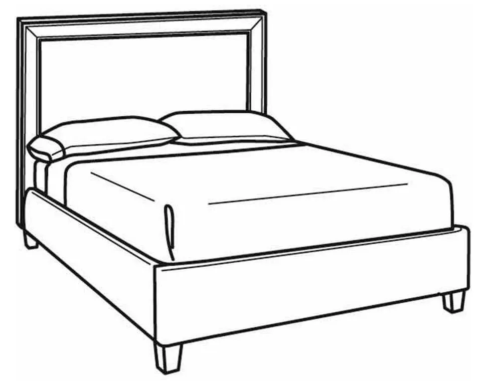 CR Laine BQ100-S Keaton Short Queen Bed CR Laine BQ100-S Keaton Short Queen Bed